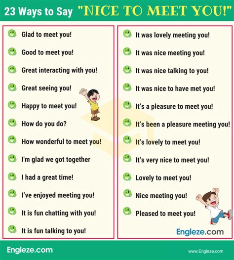 23 Ways To Say Nice To Meet You In English