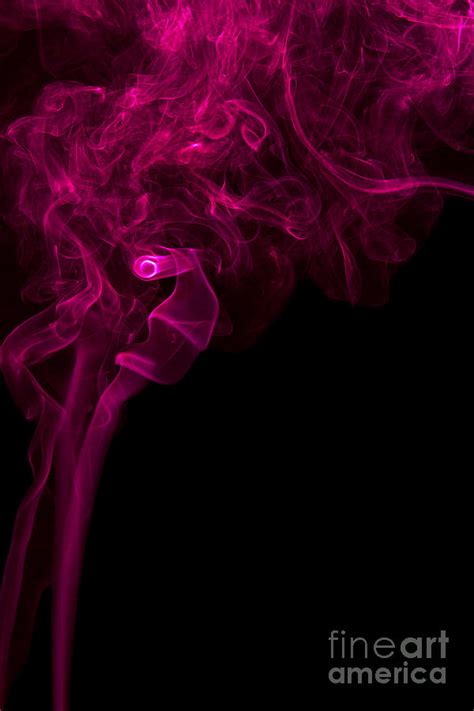 Mood Colored Abstract Vertical Purple Smoke Wall Art 01