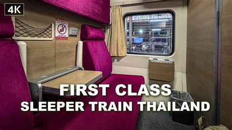 【4k】first Class Overnight Train Bangkok To Chiang Mai Thailand Youtube