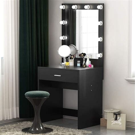 shop makeup vanity  lighted mirror dressing table