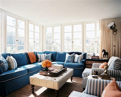 Warm blues, like the shade shown here (or like denim, ocean blue, or slate blue), contain hints of red. Beautiful Pillows For Sofas Decorating - HomesFeed