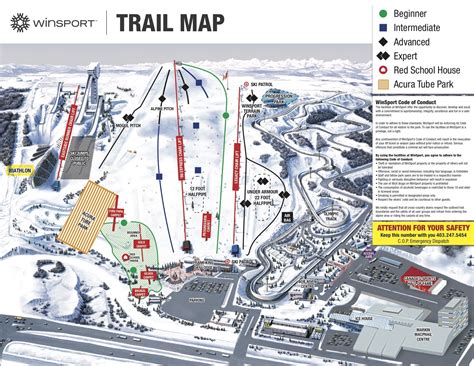 Winsport Trail Map Onthesnow