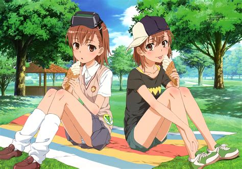Toaru Mikoto And Imouto 9982 Official Art A Certain Scientific