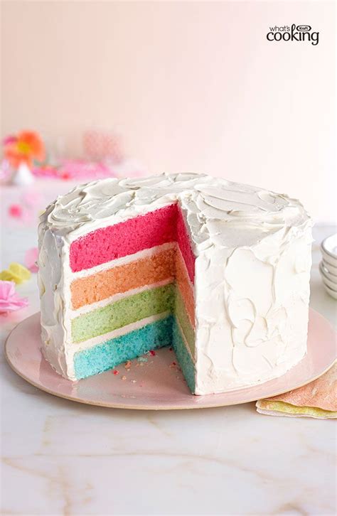 When it comes to making a homemade top 20 kraft easter desserts, this recipes is always a preferred Rainbow Layer Cake | Recipe | Rainbow layer cakes, Cake ...
