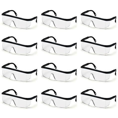 pyramex integra series safety glasses with anti fog lens 12 pack the woodturning store