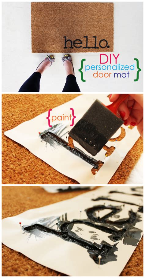 Easy Project For Summer Diy Personalized Door Mats