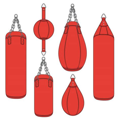 Punching Bag Cartoon Images ~ Bag Punching Drawing Boxer Trainer