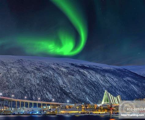Bridge At The Fjord Arctic Stock Photo