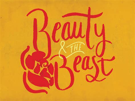 Beauty And The Beast Hand Lettering By Katie Edwards On Dribbble