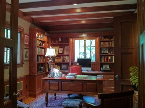 Tudor Study Traditional Home Office And Library Cedar