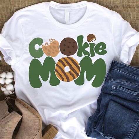 Girl Scout Cookie Mom Png File Sublimation Shirt Design No Svg Etsy Uk