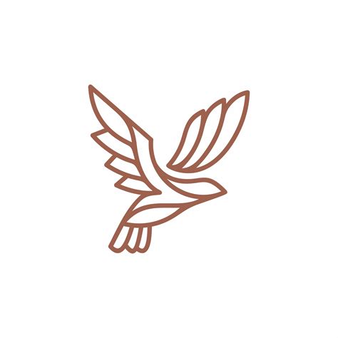 Monoline Bird Logo Design Template Graphisches Design Design Logo