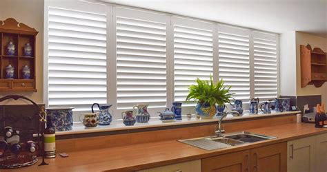 Without any soft coverings, such as curtains and valances, the windows only depend on the style and the color of the sills. Kitchen Window Dressing Ideas | Over Sink Ideas | Shuttercraft