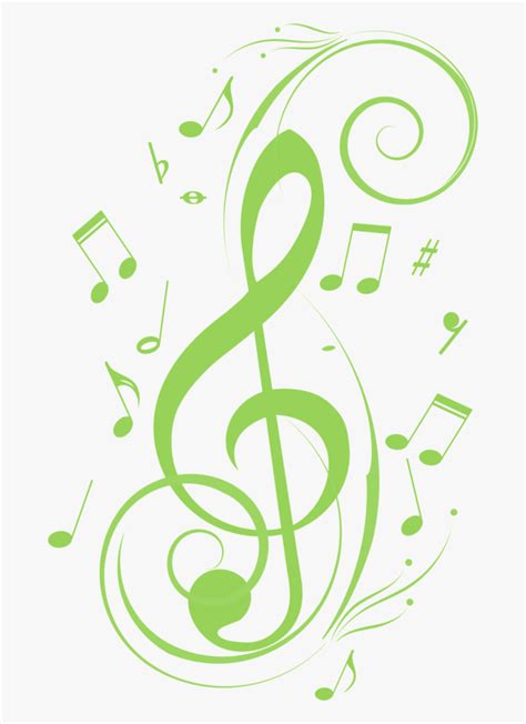 Transparent Green Music Notes Free Transparent Clipart Clipartkey