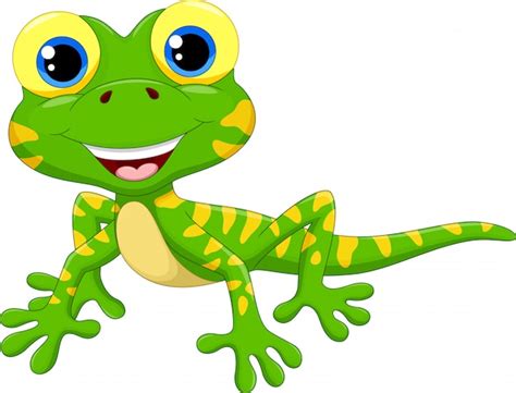 Premium Vector Cute Lizard Cartoon