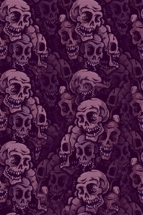 42 Purple Skull Wallpaper Wallpapersafari