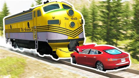 Insane Train Crashes Beamng Drive Level Crossing Accidents Youtube