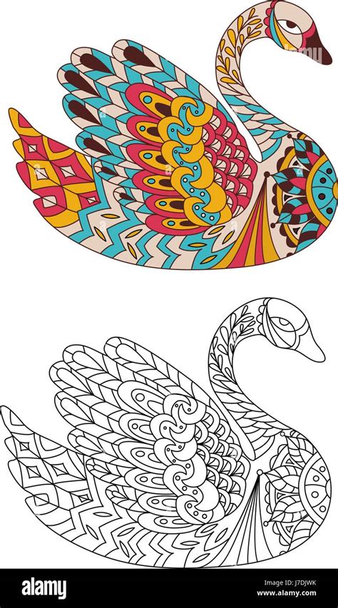 Printable Swan Pattern