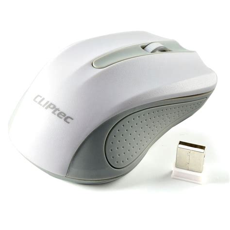 Cliptec White 24ghz 1200 High Dpi Wireless Optical Mouse Mice Usb