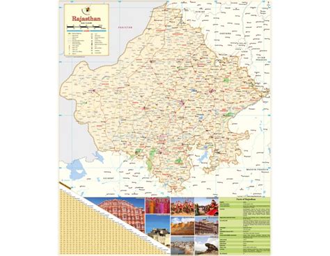 Map Of Rajasthan Tourist Map Of Rajasthan Districts Map Of Rajasthan