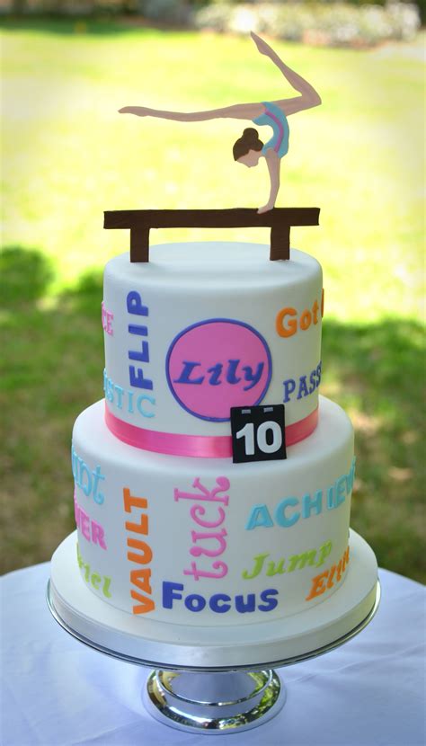 Gymnastics Themed Birthday Cake Gymnastics Birthday Cakes