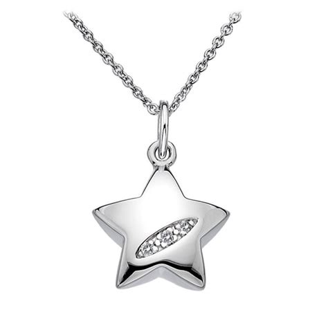 Silver Star Pendant Dp400 Pendant And Chain From Hillier Jewellers Uk