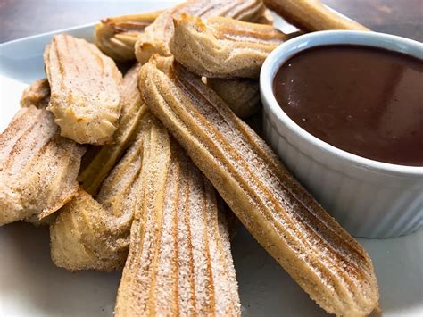 Baked Churros With Easy Chocolate Fudge Sauce