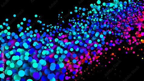 Abstract Simple Background With Beautiful Multi Colored Circles Or