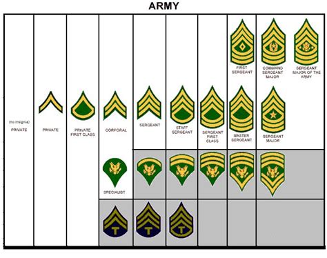 Army Rank Army Ranks Military Ranks Army Service Uniform