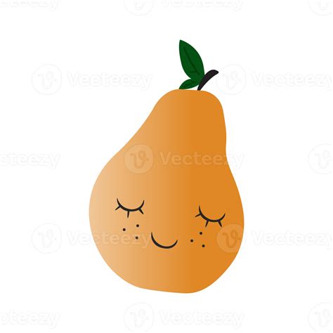 Cartoon Pear Fruits Isolated On Png Transparent Background 16460499 Png