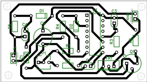 triac timer circuit PCB layout | Circuit projects, Circuit diagram, Circuit