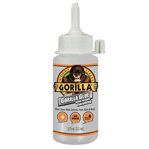 Gorilla Clear Glue 375 Ounce Bottle Pack Of 1 Bottle