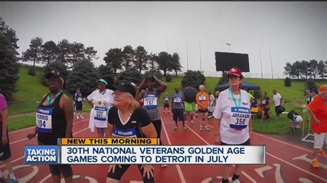 30th National Veterans Golden Age Games Coming To Detroit Youtube
