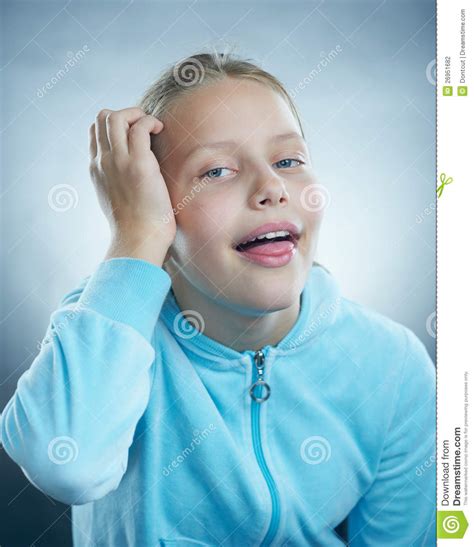 Little Girl With Silly Face Stock Photo Image Of Clown Entertaining