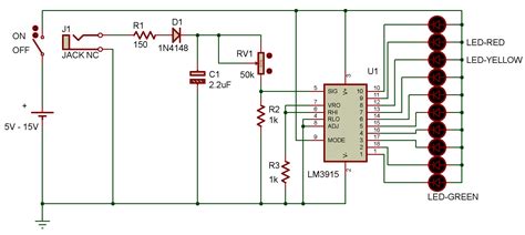 This instructable will build one out on the breadboard. Vu Meter Using Lm3915 - PCB Designs