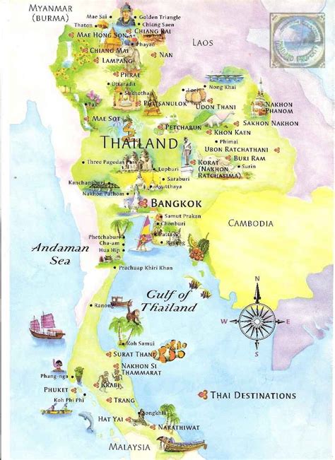 Thailand Beaches Map