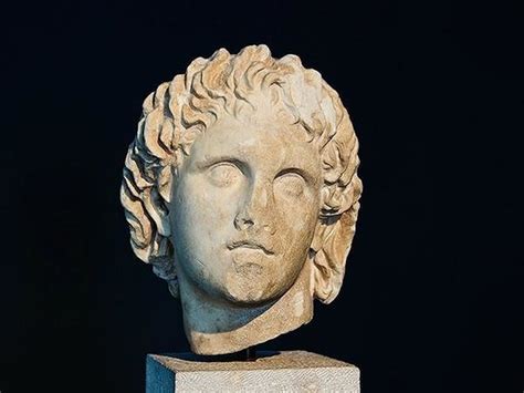 Alexander The Great Marble Head 325 300 Bc In Pella Museum Picture