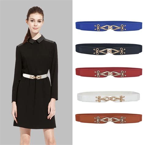 Buy Seabigtoo Elastic Women Dress Belts Female