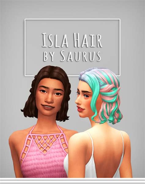 Isla Hair Saurus On Patreon Sims Hair Hair Sims Four