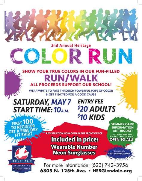 2nd Annual Heritage Elementary Color Run Heritage Elementary Schools