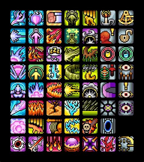 Artstation Spell And Skill Icons Game Design Icon Design Pixel Art