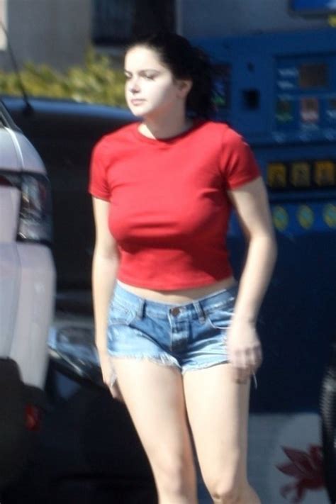 Ariel Winter Sexy Braless In Red Hot Celebs Home