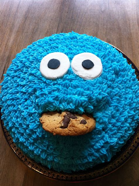 Cookie Monster Cake Baking Ideas Cookie Monster Party Time Sandy
