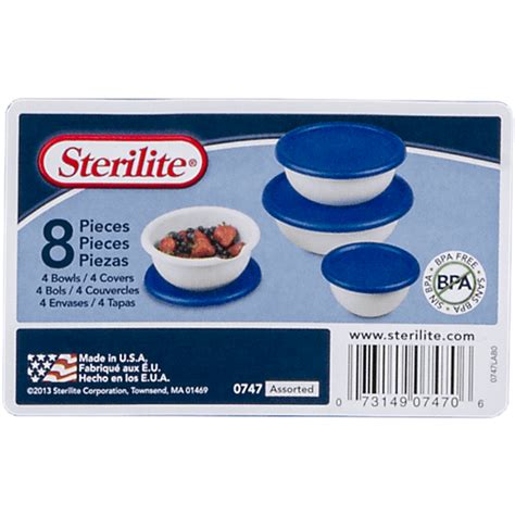 Sterilite Covered Bowl 8 Piece Supplies And Maintenance Cost U Less
