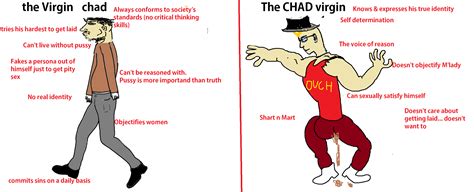 The Virgin Chad Vs The Chad Virgin Rvirginvschad
