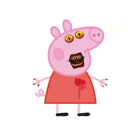 Peppapig Peppa Evil Poisonous Scary Sticker By Imjadenzhao