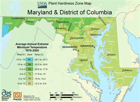 Maryland Plant Hardiness Zone Map Mapsofnet