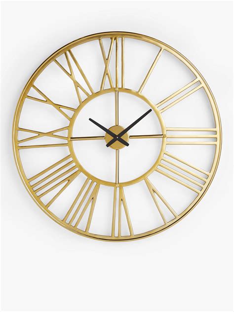 John Lewis And Partners Large Roman Numeral Skeleton Wall Clock 90cm