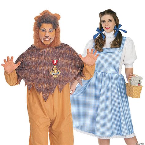 Adults Wizard Of Oz™ Dorothy And Cowardly Lion Couples Costumes Oriental Trading