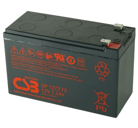 Csb Gp1272 F2 Vrla Lead Acid Battery Inc Free Delivery Mds Battery